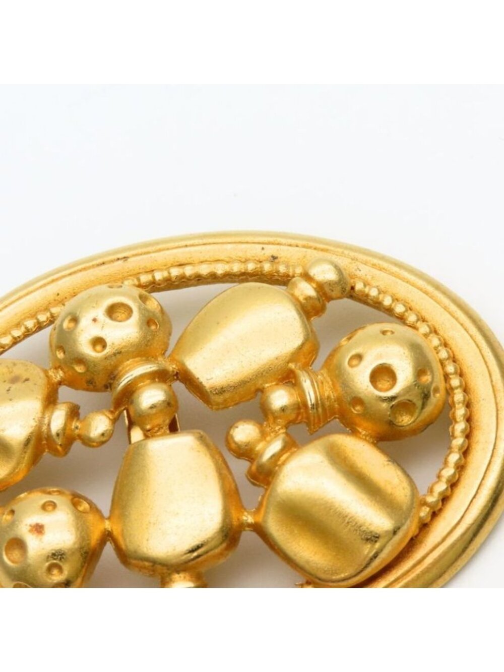 Dior Brooch Metal Gold Parfums Perfume Motif - Picture 4 of 7